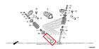 14721-kvy-900 Honda New Oem Crf Exhaust Valve