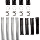 930-0124 Gloss Black Pushrod Cover Kit For Harley Twin Cam And