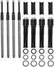 930-0137 Quickee Pushrod Kit With Covers Gloss Black Harley Davidson Cycle