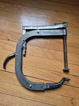 Clark-feather Mfg. Co. Cf-711 Clark-feather Mfg. Co. Valve Spring Compressor Harley Ohv Shovel Pan Evo