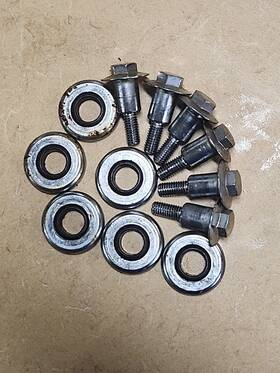 92002-1595 Kawasaki 500 Valve Head Cover Bolts O-ring Washer Set Of 6