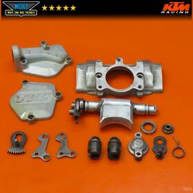 Ktm 54737020000 1996 300 Exc Upper Exhaust Power Valve Flap Covers Oem 96-97