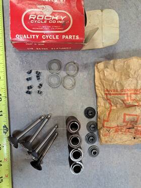 Rocky / Honda A-3253 Valve Kit For Ca-95 Motorcycle By Valves Springs Retainers