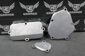 Suzuki 11231-37f20 2003 03-06 Rm250 Oem Exhaust Power Valve Cylinder Side Covers Cover Set
