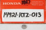 New 1988-13 Honda Nx Cbr Vfr St Gl Crf 1.700 Tappet Shim Oem 14921-KT7-000. Fixed Price $9.94.