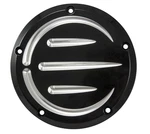Black Contrast Cut Derby Cover For Harley. Fixed Price $70.00.