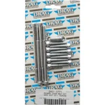 Drag Specialties Chrome Knurled Primary Cover Bolt Set 4 Harley Big Twin Fl. Fixed Price $85.00.