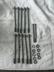 #261 2010 Kawasaki Z1000 Oem Head Studs And Washers. Fixed Price $50.00.