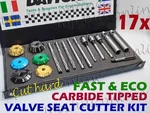 17X Daytona 3 Angle Triumph T120 Bonneville Heads Valve Seat Cutter Set. Fixed Price $198.50.
