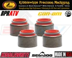 Can Am Brp Kibblewhite Red Viton Valve Stem Guide Seals Four. Fixed Price $19.68.