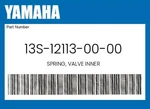 Yamaha Genuine Spring, Valve Inner 13S-12113-00-00. Fixed Price $20.26.