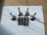Triumph Pre-unit T110, TR6 Iron Head Valve And Guide Set 1954-1957. Fixed Price $157.42.
