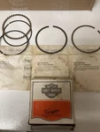 1 Nos Oem Harley Davidson Three Piece Standard Piston Ring Set P/n 22334-78B. Fixed Price $15.00.