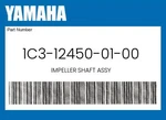 Yamaha Genuine Impeller Shaft Assy 1C3-12450-01-00. Fixed Price $70.07.