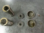 02-05 Triumph Daytona 650 Two Exhaust Valve Springs & Keepers 00-03 TT600. Fixed Price $12.00.