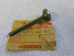 Nos 84-85 Honda Oem Exhaust Valve 14721-943-801. Fixed Price $29.99.