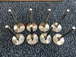 8 Used Manley Titanium Intake Valves 2.250"-5.350"- .3415" Crn Coated Bbc. Fixed Price $320.00.