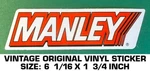 Manley - Vintage Original Vinyl Decal Sticker Engine Performance Racing. Fixed Price $6.54.