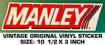 Manley - Vintage Original Vinyl Decal Sticker Engine Performance Racing. Fixed Price $7.99.