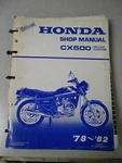 Honda Factory Service Repair Manual 1978-1982 CX500 Deluxe Custom 6141505. Fixed Price $84.99.