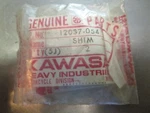 Qty New Oem Kawasaki 12037-054 Valve Tappet Shim 2.35T Nos. Fixed Price $17.55.
