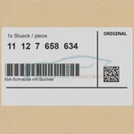 Genuine Bmw 11127658634 - Isa Bolt With Bushing ZNS3. Fixed Price $45.52.