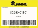 Suzuki Genuine Spacer 11268-01B01. Fixed Price $10.64.