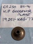 Honda CR250 Exhaust Valve Wp Governor Plate Used Oe 85-91 P/n 19251-KA4-770. Fixed Price $25.00.