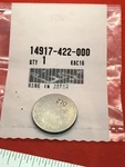 CBX1000 CB750K CB750F CB900F New Genuine Honda 2.70 Tappet Shim 14917-422-000. Fixed Price $20.38.
