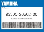 Yamaha Genuine Bearing (93305-20508-00) 93305-20502-00. Fixed Price $109.59.