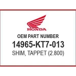 Honda Shim, Tappet (2.800) 14965-KT7-013 Oem New. Fixed Price $9.20.
