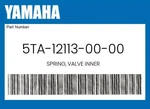Yamaha Genuine Spring, Valve Inner 5TA-12113-00-00. Fixed Price $23.02.