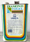 Diamond Vogel Raw Linseed Oil Gallon Full Vintage Can N-7001 Rainbow Graphic. Fixed Price $49.99.