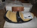 Westerner Endura Black Leather & Wool Seat Kawasaki Z1 KZ650 KZ900 1000 29-1965. Fixed Price $299.99.