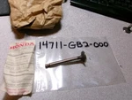 1982-87 Honda Z50RD Valve Intake Nos Oem 14711-GB2-000. Fixed Price $58.99.