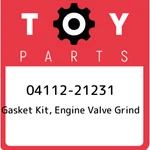 04112-21231 Toyota Gasket Kit, Engine Valve Grind 0411221231, New Genuine Oem Pa. Fixed Price $318.94.