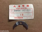 1973 Honda CB125S Valve Rocker Arm Plate, 14456-107-010. Fixed Price $10.00.