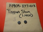 Nos Oem Factory Original New Honda VFR750F Tappet Shim QTY2 14909-KT7-013. Fixed Price $11.99.