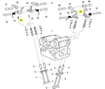 New Oem Ducati Closing Rocker Arm Right #20910491A. Fixed Price $285.51.