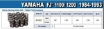 Kibblewhite Spring Valve SET/16 Yamaha Fj, 1100/1200 1984-1993,. Fixed Price $181.33.