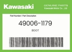 Kawasaki Genuine Boot 49006-1179. Fixed Price $13.26.